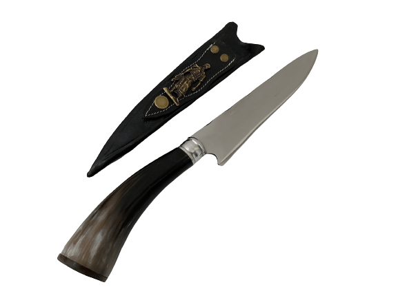 FACA ARTESANAL 07 POLEGADAS CABO DE CHIFRE