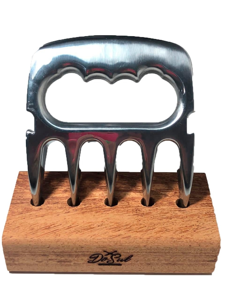 GARRA DE URSO PARA CHURRASCO ALUMÍNIO POLIDO