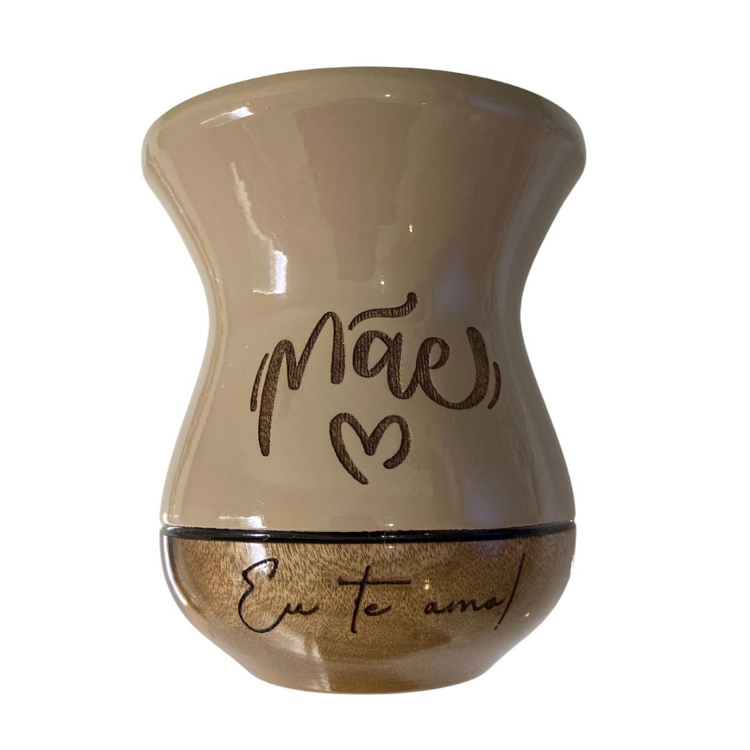 CUIA DE MADEIRA NUDE PERSONALIZADA  - MÃE 