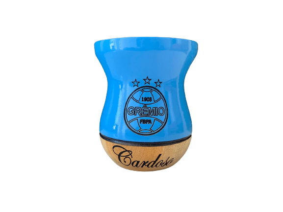 CUIA DE MADEIRA PERSONALIZADA AZUL