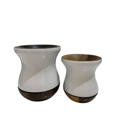 KIT  CHIMARRÃO CUIA E BOMBA TAL MÂE (PAI) TAL FILHO(A) - KIT BRANCO 