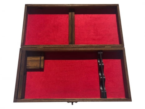 CAIXA RÚSTICA PARA FACA CHAIRA E GARFO