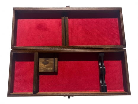 CAIXA RÚSTICA PARA FACA E CHAIRA