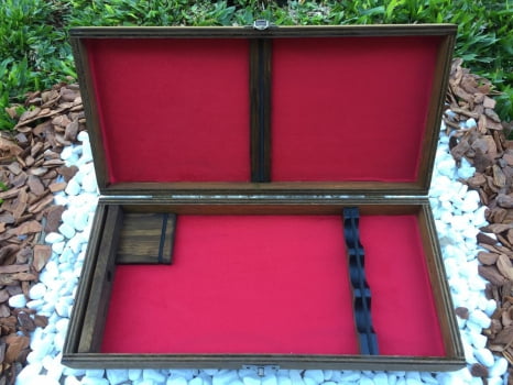 CAIXA RÚSTICA PARA FACA CHAIRA E GARFO