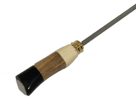 AFIADOR DE FACAS - CHAIRA  CABO DE OSSO MADEIRA E CHIFRE