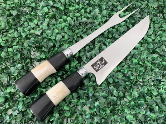 CONJUNTO FACA E GARFO INOX