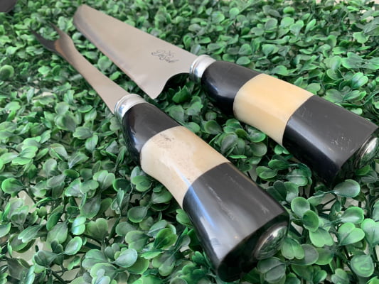 CONJUNTO FACA E GARFO INOX