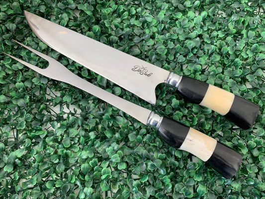 CONJUNTO FACA E GARFO INOX