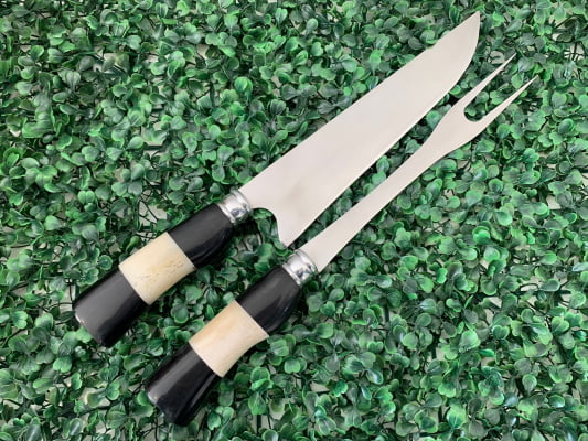 CONJUNTO FACA E GARFO INOX