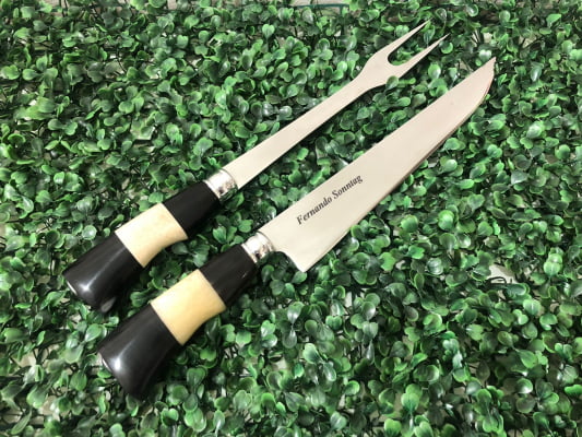 CONJUNTO FACA E GARFO INOX