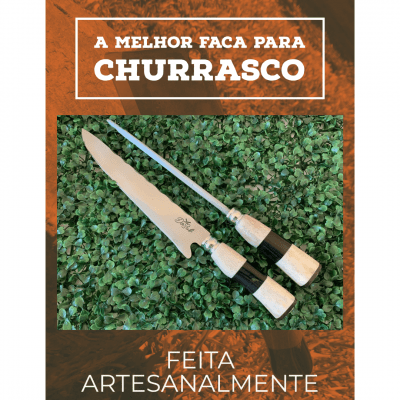 CONJUNTO INOX FACA E CHAIRA