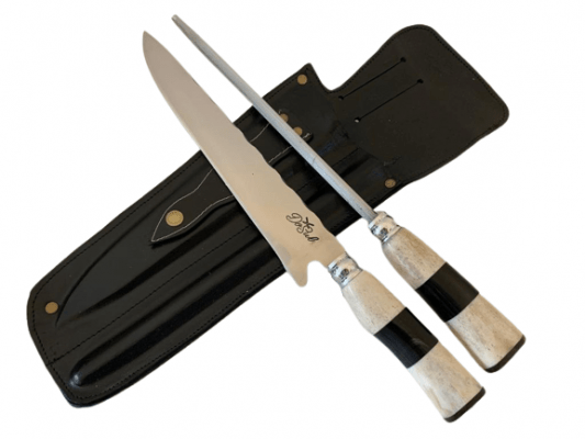 CONJUNTO INOX FACA E CHAIRA