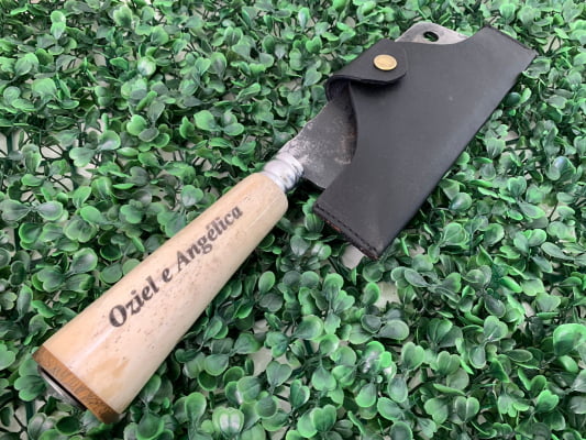 CUTELO ARTESANAL PARA COZINHA CABO DE OSSO