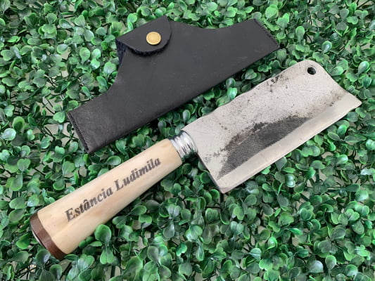 CUTELO ARTESANAL PARA COZINHA CABO DE OSSO