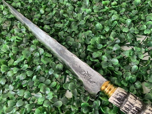 FACA ARTESANAL 12 POLEGADAS JAVALIZEIRA CABO DE RABO DE TATU SINTÉTICO