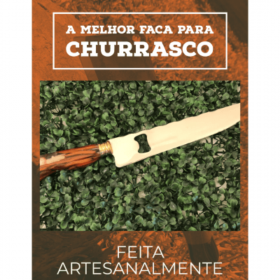 FACA ARTESANAL CABO HÍBRIDO COM ABRIDOR 