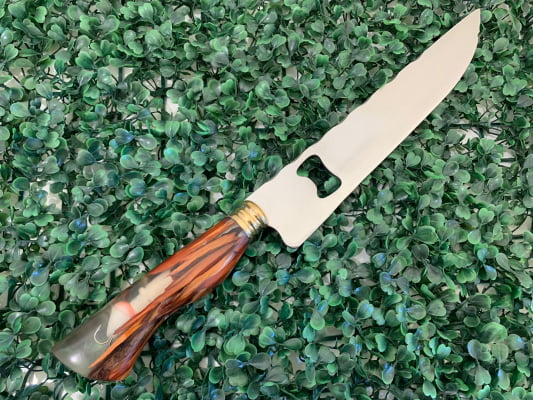 FACA ARTESANAL CABO HÍBRIDO COM ABRIDOR 