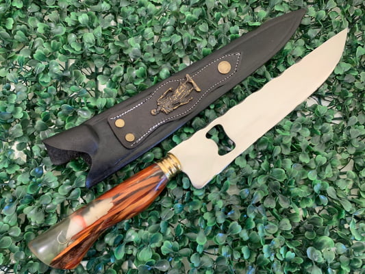 FACA ARTESANAL CABO HÍBRIDO COM ABRIDOR 