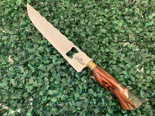 FACA ARTESANAL CABO HÍBRIDO COM ABRIDOR 