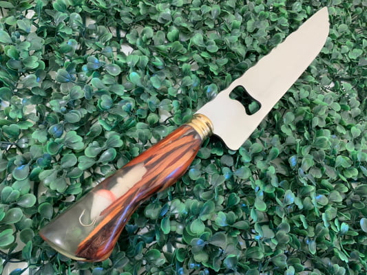 FACA ARTESANAL CABO HÍBRIDO COM ABRIDOR 