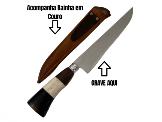 FACA ARTESANAL CAMPEIRA 10 POLEGADAS