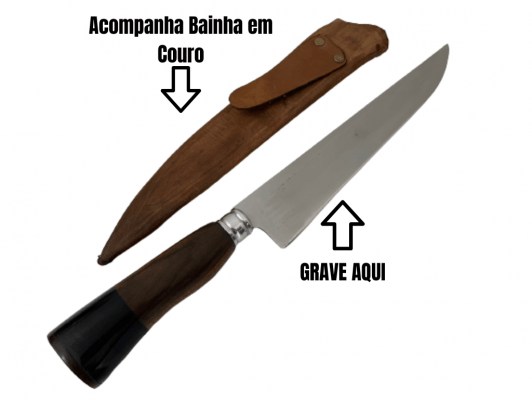 FACA ARTESANAL PARA COZINHA 10 POLEGADAS 