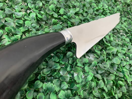 FACA ARTESANAL PARA CHURRASCO 10 POLEGADAS CABO DE CHIFRE