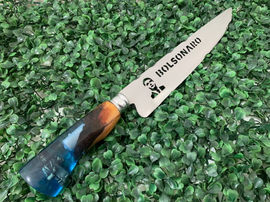 FACA ARTESANAL PERSONALIZADA BOLSONARO