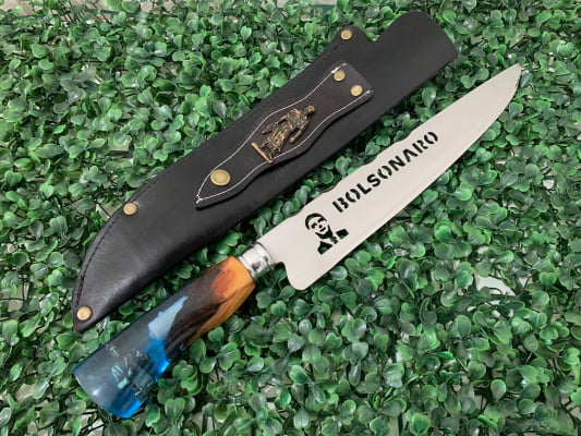 FACA ARTESANAL PERSONALIZADA BOLSONARO