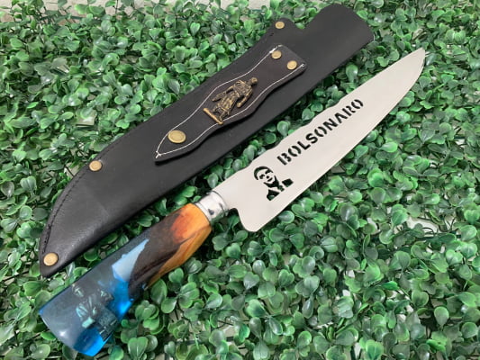 FACA ARTESANAL PERSONALIZADA BOLSONARO