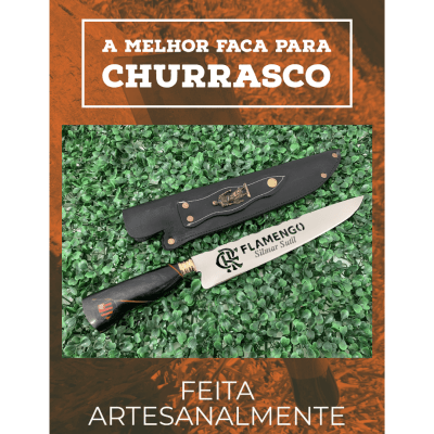 FACA ARTESANAL PERSONALIZADA FLAMENGO