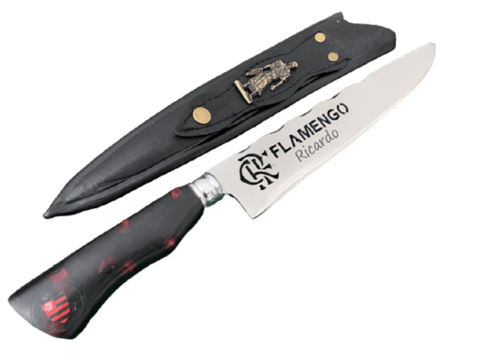 FACA ARTESANAL PERSONALIZADA FLAMENGO