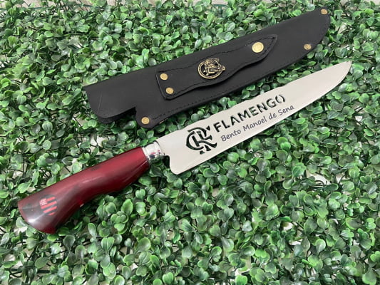 FACA ARTESANAL PERSONALIZADA FLAMENGO