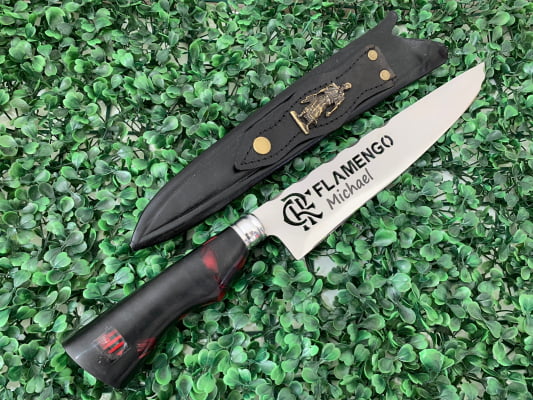 FACA ARTESANAL PERSONALIZADA FLAMENGO