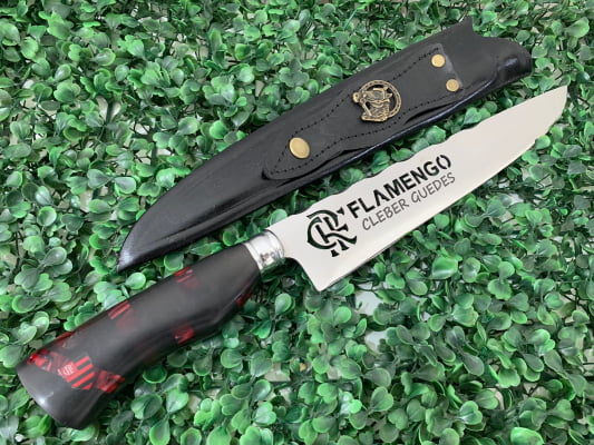 FACA ARTESANAL PERSONALIZADA FLAMENGO