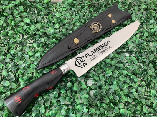 FACA ARTESANAL PERSONALIZADA FLAMENGO