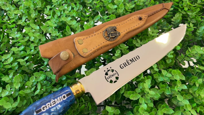 FACA ARTESANAL PERSONALIZADA GRÊMIO