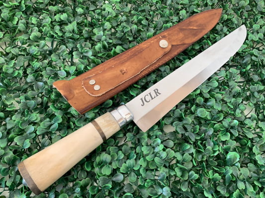 Faca Personalizada Para Churrasco 12 Polegadas Cabo de Osso