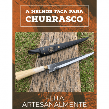 Faca Javalizeira 12 Polegadas Cabo De Osso Torneado