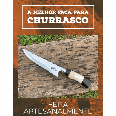 FACA ARTESANAL PERSONALIZADA PARA CHURRASCO