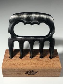 GARRA DE URSO PARA CHURRASCO ALUMÍNIO ENVELHECIDO