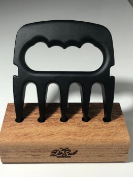 GARRA DE URSO PARA CHURRASCO ALUMÍNIO PRETO