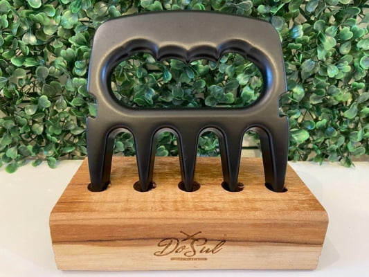 GARRA DE URSO PARA CHURRASCO ALUMÍNIO PRETO