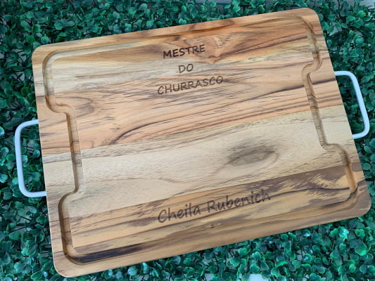 Tabua com Alça Personalizada Para Churrasco