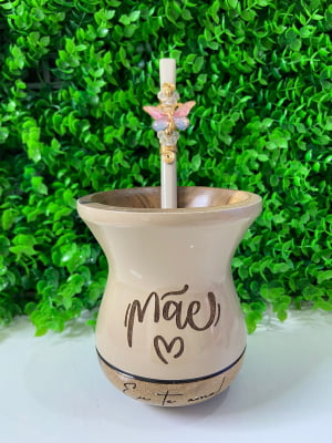 CUIA DE MADEIRA NUDE PERSONALIZADA  - MÃE 