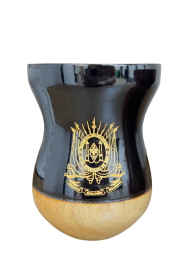 CUIA DE MADEIRA PERSONALIZADA PRETA (RS)
