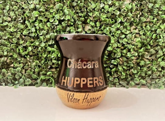 CUIA DE MADEIRA PERSONALIZADA PRETA