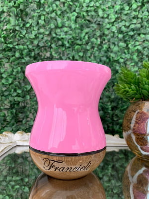 CUIA DE MADEIRA PERSONALIZADA ROSA