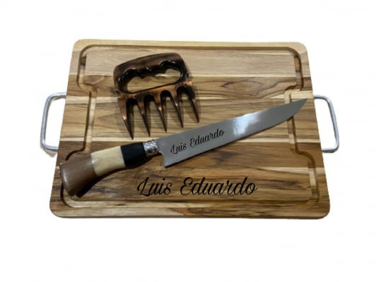 KIT CHURRASCO TÁBUA E FACA CAMPEIRA
