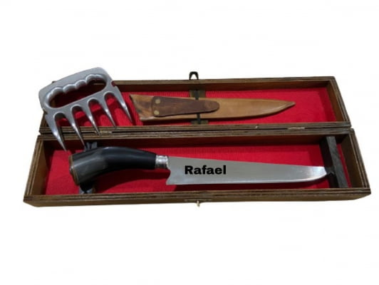 KIT FACA E GARRA PERSONALIZADO